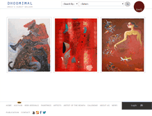 Tablet Screenshot of dhoomimalgallery.com